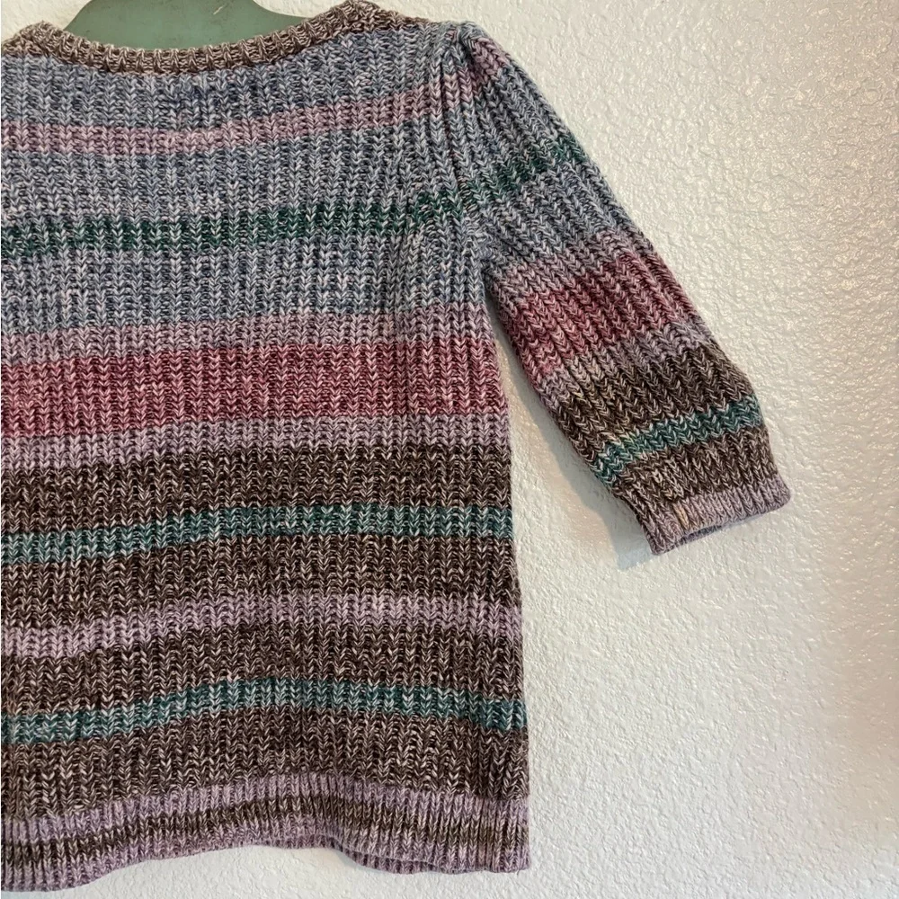 Baby Gap Shaker-Stitch 100% Cotton Knit Dress Size 6-12 Months | colorful |
